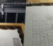 Artist drafting a traditional Thangka layout with geometric grids following iconographic canons.